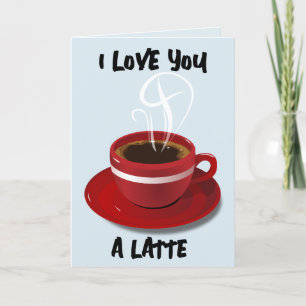 KAFFEE GEBURTSTAG LIEBE IHNEN EINE LETZTE GREETING DANKESKARTE