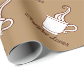 Kaffee Geburtstag Weihnachtsgeschenk Wrapping Pape Geschenkpapier (Rolleneckpunkt)