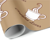 Kaffee Geburtstag Weihnachtsgeschenk Wrapping Pape Geschenkpapier (Rolleneckpunkt)