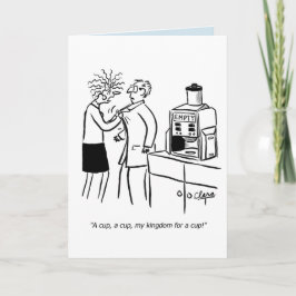 Kaffee-Geburtstagskarte des Geschäfts lustige Karte