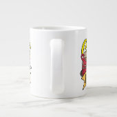 Kaffee gefüllt mit Freundschaft Jumbo-Tasse (Rückseite)