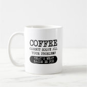 Kaffee gegen Bacon Funny Mug Kaffeetasse (Links)