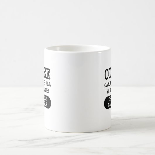 Kaffee gegen Bacon Funny Mug Kaffeetasse (Mittel)