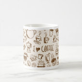 Kaffee-Gekritzel Kaffeetasse (Mittel)