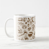 Kaffee-Gekritzel Kaffeetasse (Links)