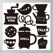 KAFFEE gelassen Poster (Vorne)