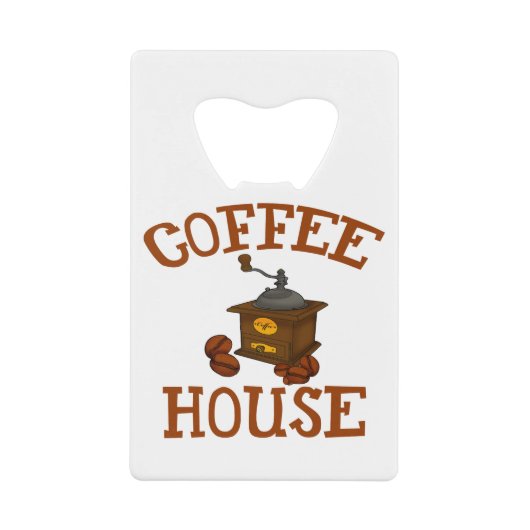 KAFFEE GELDBEUTEL FLASCHENÖFFNER (Vorderseite)