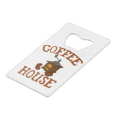 KAFFEE GELDBEUTEL FLASCHENÖFFNER (Rückseite Schrägansicht)