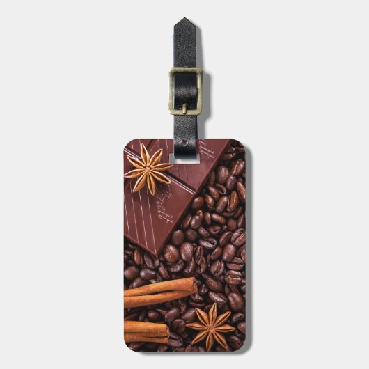 Kaffee Gepäckanhänger (Vorderseite vertikal)