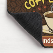 Kaffee-Geschäft mit der Tasse schaffen Ihr eigenes Mousepad (Ecke)