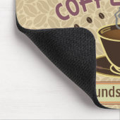 Kaffee-Geschäft mit Schale schaffen Ihr eigenes Mousepad (Ecke)