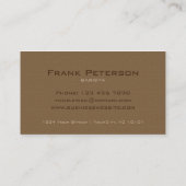 Kaffee-Geschäfts-berufliche Geschäfts-Karte Visitenkarte (Rückseite)