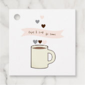 Kaffee Geschenkanhänger (Vorderseite)