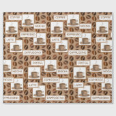 Kaffee Geschenkpapier (Flach)