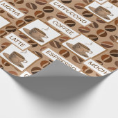 Kaffee Geschenkpapier (Ecke)