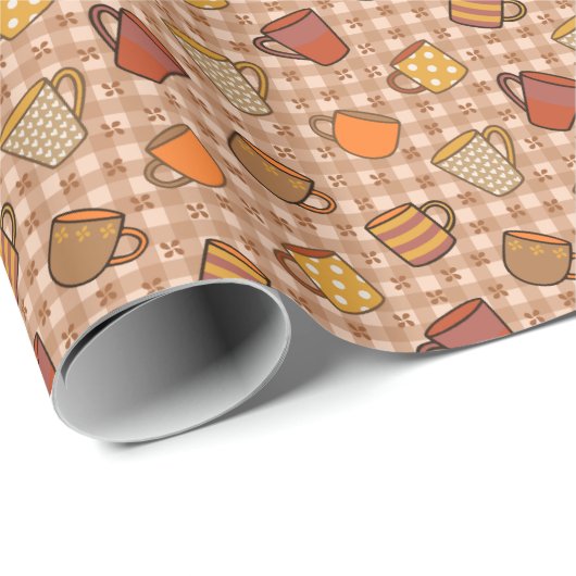Kaffee Geschenkpapier (Rolleneckpunkt)