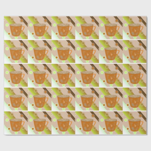 Kaffee Geschenkpapier (Flach)