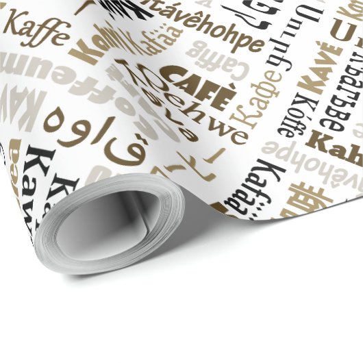 Kaffee Geschenkpapier (Rolleneckpunkt)
