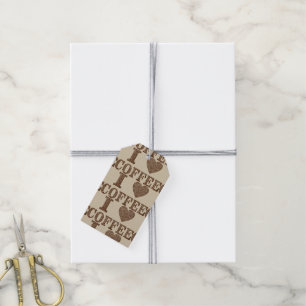 Kaffee-Geschenkumbauten der Liebe I Geschenkanhänger