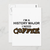 Kaffee - Geschichte Postkarte (Vorne/Hinten)