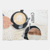 Kaffee? Geschirrtuch (Horizontal)