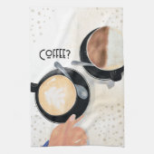 Kaffee? Geschirrtuch (Vertikal)