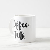 Kaffee-Gesprächs-Kaffee oder Tee-Tasse Kaffeetasse (Vorderseite Links)