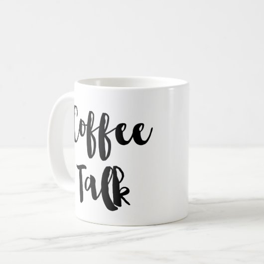 Kaffee-Gesprächs-Kaffee oder Tee-Tasse Kaffeetasse (Vorderseite Links)