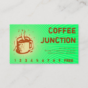 Kaffee-Getränk-Durchschlag/Loyalitäts-Karte Treuekarte