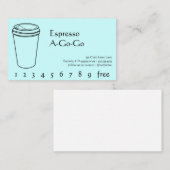 Kaffee-Getränk-Durchschlag/Loyalitäts-Karte Treuekarte (Vorne/Hinten)