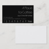 Kaffee-Getränk-Durchschlags-Held Treuekarte (Vorne/Hinten)