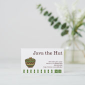 Kaffee-Getränk-Lochkarte Treuekarte (Stehend Vorderseite)