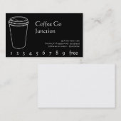 Kaffee-Getränk-Punch/Loyalty-Card Treuekarte (Vorne/Hinten)