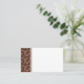 Kaffee Getreide Beans Dark Roast Brown Koffein Platzkarte (Stehend Vorderseite)