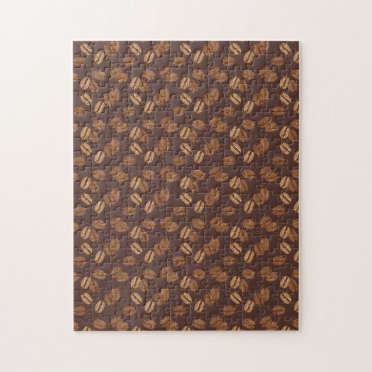 Kaffee Getreide Beans Dark Roast Brown Koffein Puzzle (Vertikal)