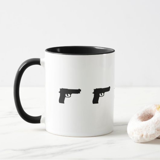 Kaffee-Gewehr-Tasse Tasse (Mit Donut)