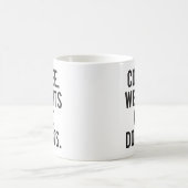 Kaffee, Gewichte und Donuts - Funny Novelty Gym Kaffeetasse (Mittel)