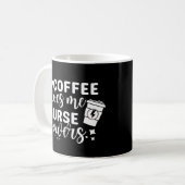 Kaffee gibt mir die Power Kaffeetasse (Vorderseite Links)