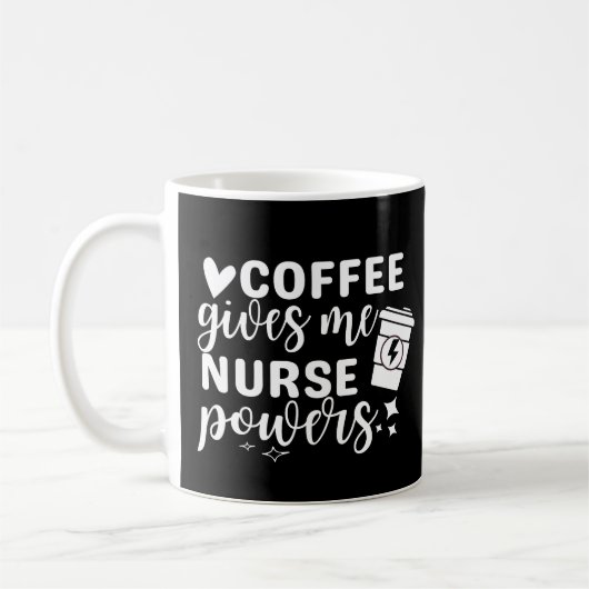 Kaffee gibt mir die Power Kaffeetasse (Links)