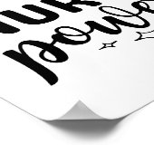 Kaffee gibt mir die Power Poster (Ecke)