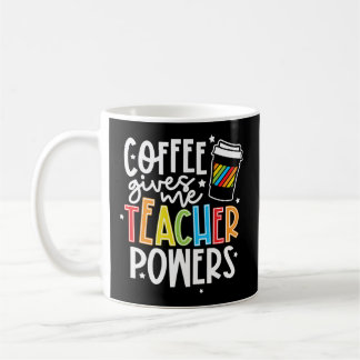 Kaffee gibt mir Lehrer Power Lehrerin Wertschätzun Kaffeetasse