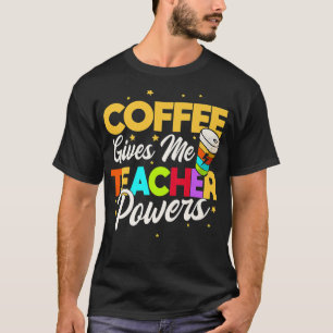 Kaffee gibt mir Lehrer Power Premium-T - Shirt