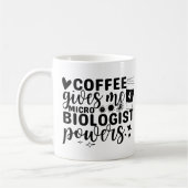 Kaffee gibt mir mikrobiologische Power Kaffeetasse (Links)