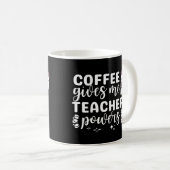 Kaffee gibt mir Power Kaffeetasse (VorderseiteRechts)