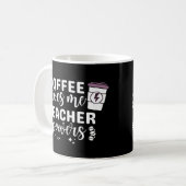 Kaffee gibt mir Power Kaffeetasse (Vorderseite Links)