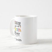Kaffee gibt mir Power Kaffeetasse (Vorderseite Links)