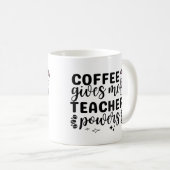 Kaffee gibt mir Power Kaffeetasse (VorderseiteRechts)