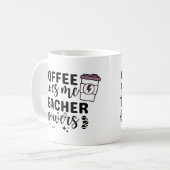 Kaffee gibt mir Power Kaffeetasse (Vorderseite Links)