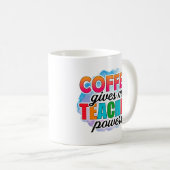 Kaffee gibt mir Power Kaffeetasse (VorderseiteRechts)
