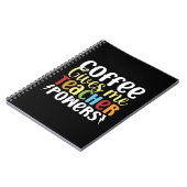 Kaffee gibt mir Power Notizblock (Linke Seite)